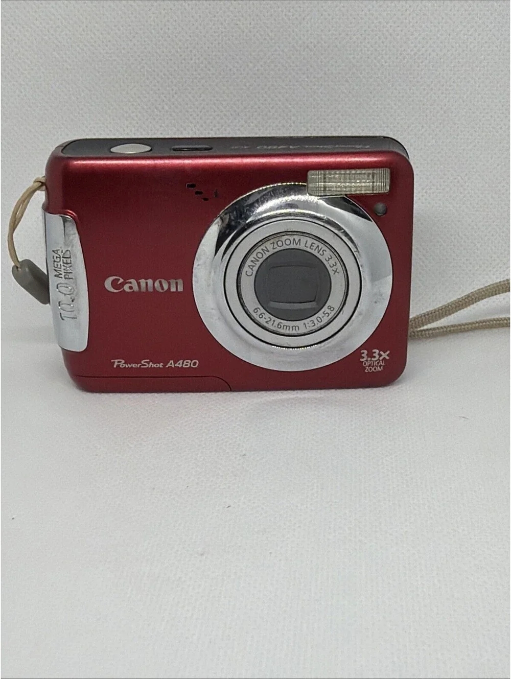Canon Powershot A480 Digital Camera 10MP 3.3x Optical Zoom Retro Working